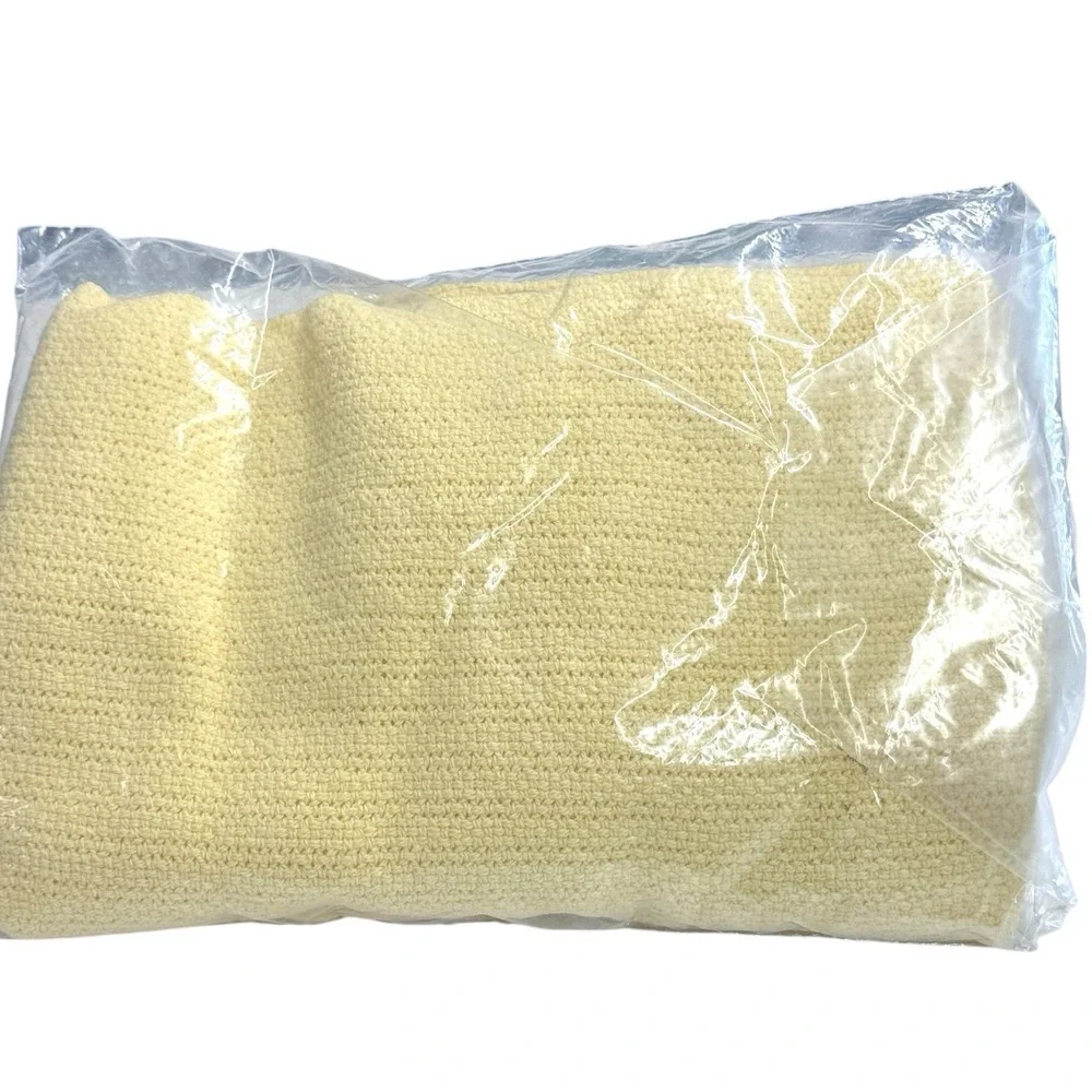 Fieldcrest Cannon Baby Blanket 100% Cotton Yellow‎  40 x 40